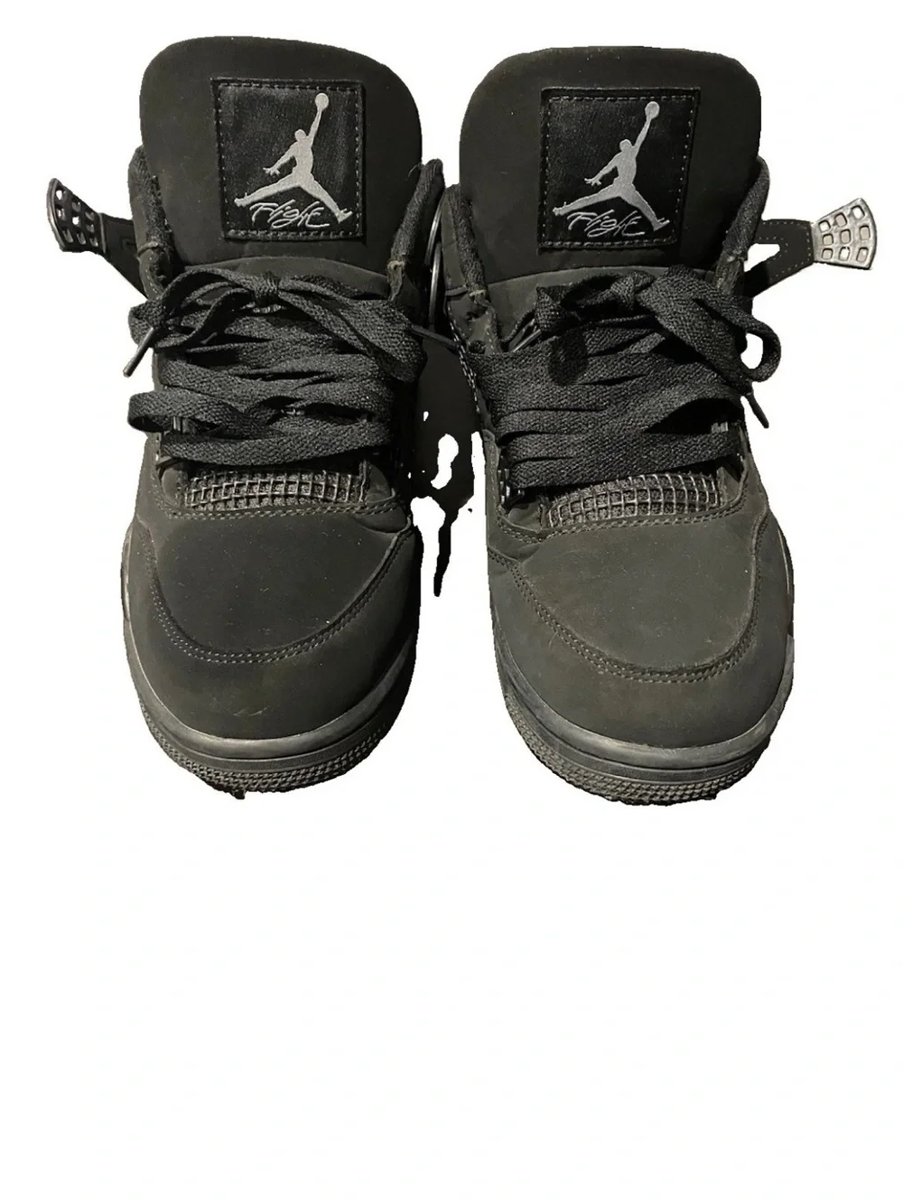Nike Black Air Jordan 4 Retro Sneakers